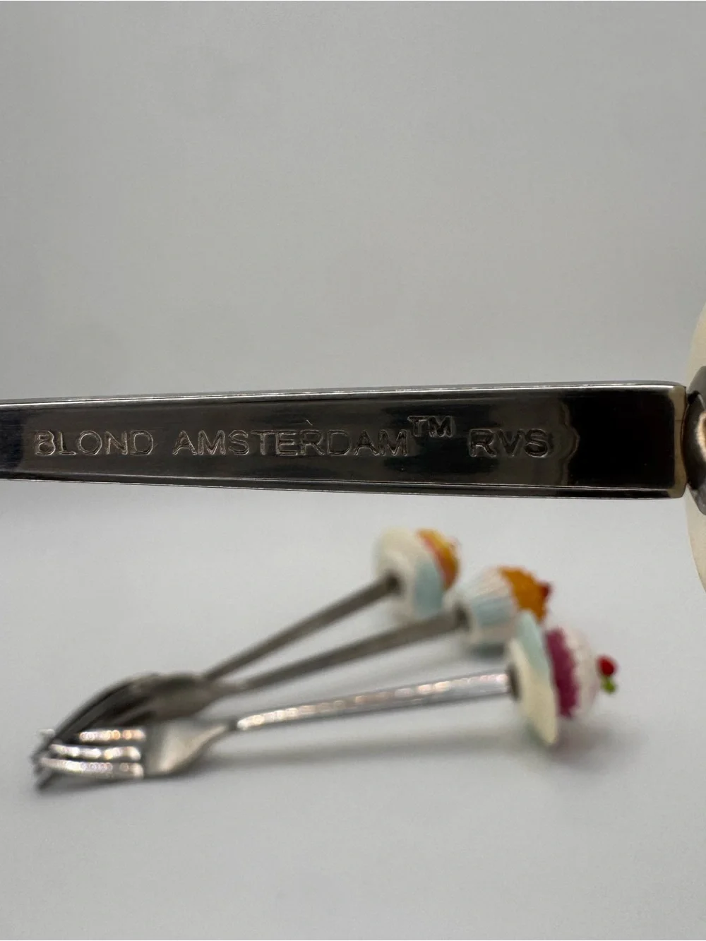 Blond Amsterdam Dessert Fork Set – 4 Whimsical Dessert Forks